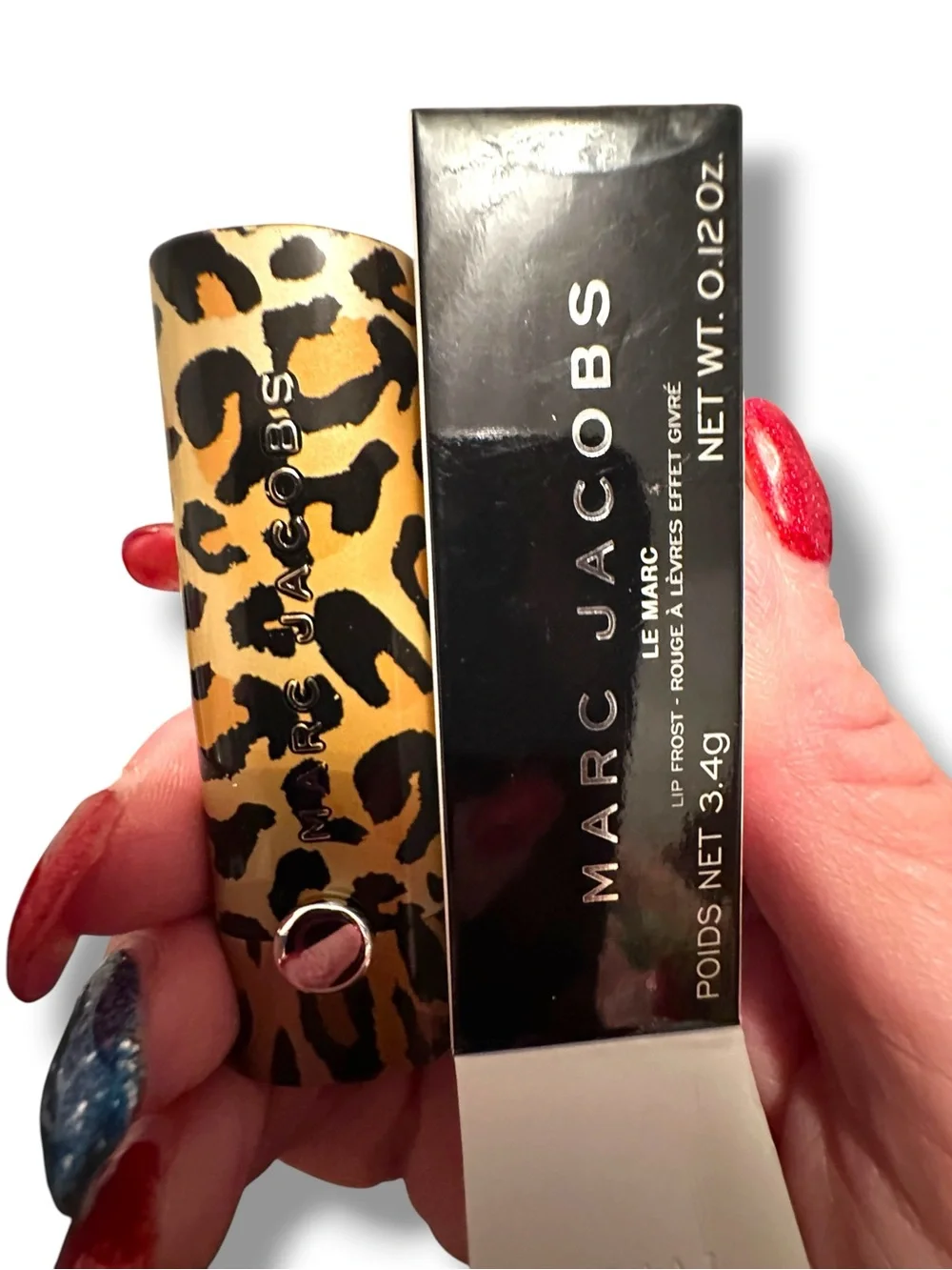 Marc Jacobs Le Marc Lip Frost Lipstick Cher-ished 506 Leopard Print LIMITED ED